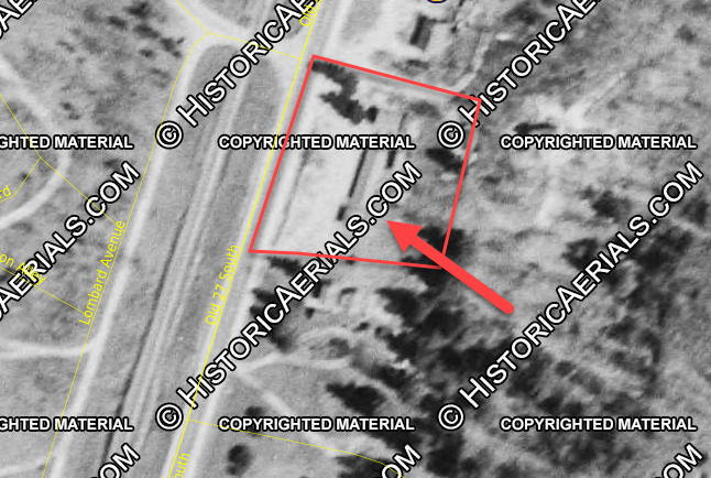 Parkview Motel - 1954 Aerial (newer photo)